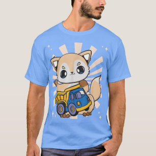 Fox With Truck For Trucker And Toy Fans  T-Shirt