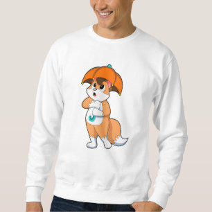 Fox with Umbrella Sweatshirt
