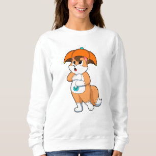 Fox with Umbrella Sweatshirt