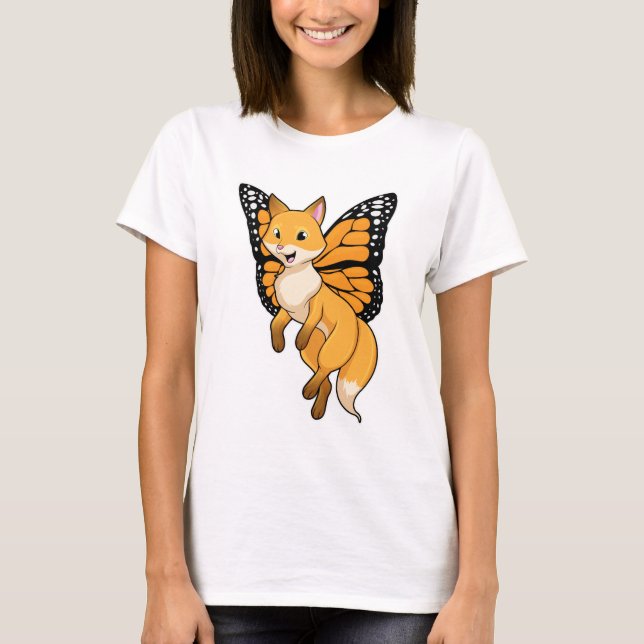 Fox with Wing T-Shirt (Front)