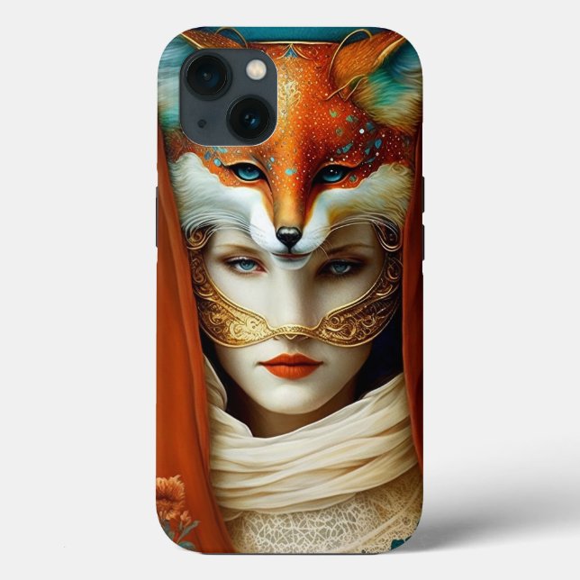 Fox Woman Surreal Fantasy Art Case-Mate iPhone Case (Back)