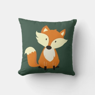 FOX WOODLAND ANIMALS NURSERY PILLOW