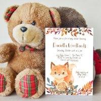 Fox woodlands fall baby shower