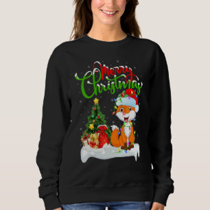 Fox   Xmas Decorations Santa Fox Christmas Sweatshirt