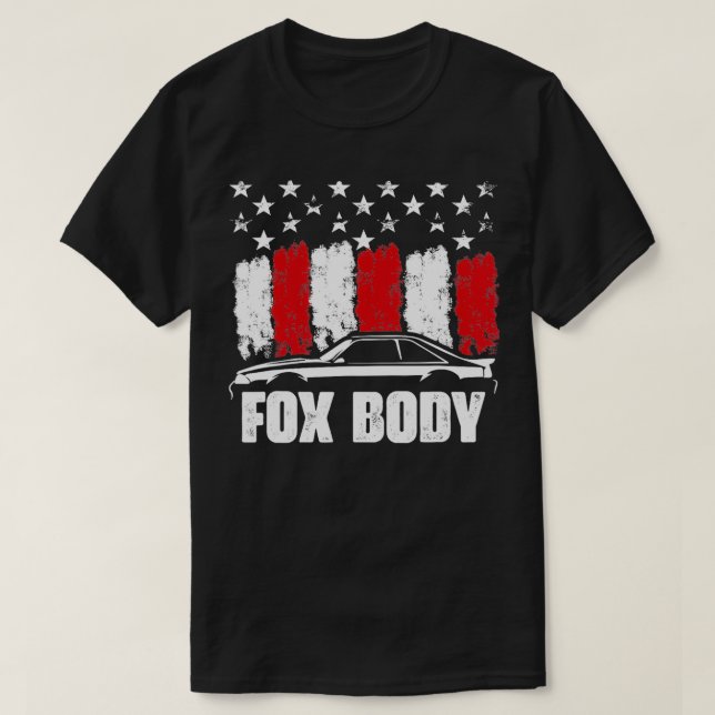 Foxbody  American Old Muscle Maximum Horsepower  T-Shirt (Design Front)