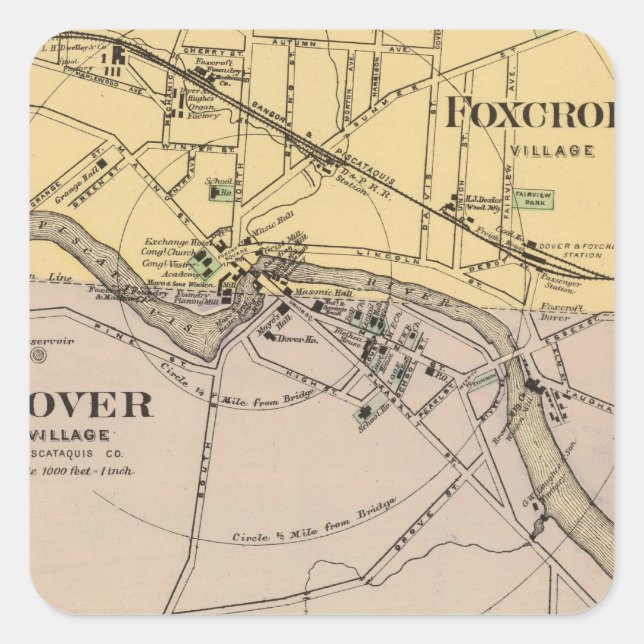 Foxcroft, Dover Square Sticker (Front)