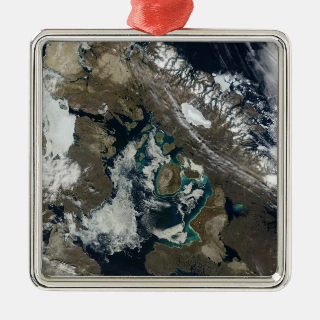 Foxe Basin, Northern Canada Metal Tree Decoration (Front)