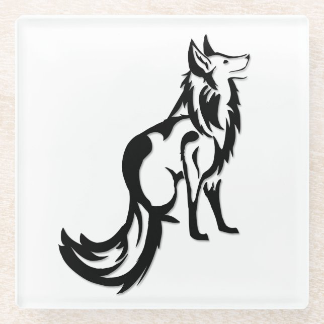 Foxed Glass Coaster (Front)