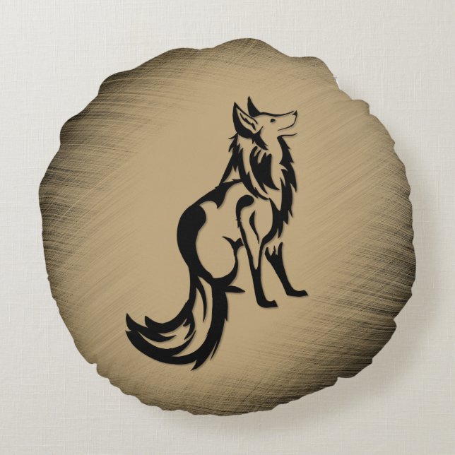 Foxed Round Cushion (Back)