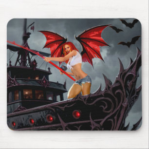 Foxella Vampire Rebel-High Seas Mouse Pad
