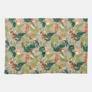 Foxes and Ferns Kitchen Towels