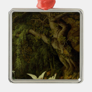 Foxes and Geese Metal Tree Decoration