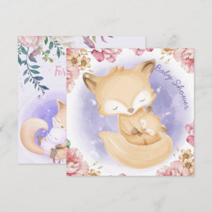 Foxes Baby Shower Invitation