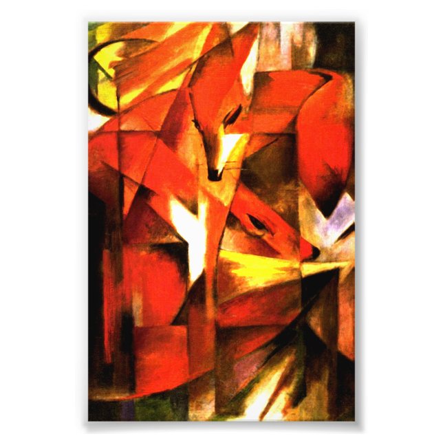 Foxes by Franz Marc Fine Art Photo Print (Front)