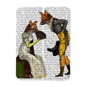 Foxes Courting Magnet