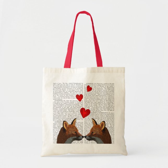 Foxes in Love Tote Bag (Front)