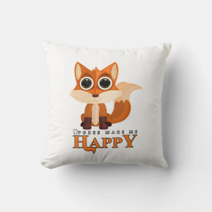 Foxes Make Me Happy Cushion