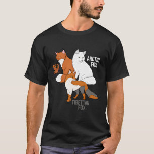 Foxes Of The World Funny Fox Animals I Fox T-Shirt