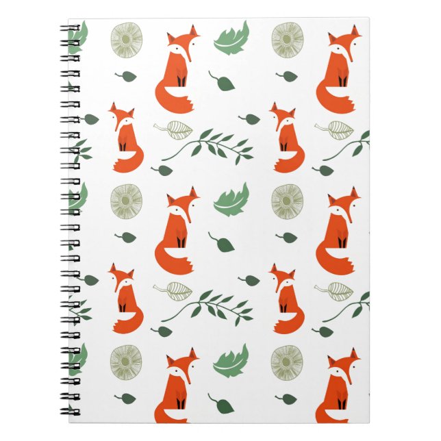 Foxes Spiral Notebook (Front)