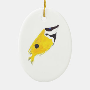 Foxface Rabbitfish Ceramic Tree Decoration