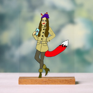Foxgirl acrylic sign
