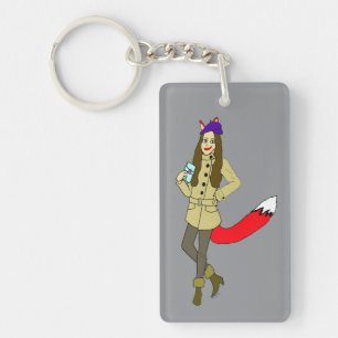 Foxgirl key ring