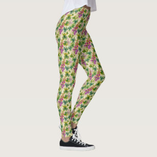 Foxglove Among the Shamrocks Leggings