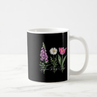 Foxglove Daisy Tulip Floral  Coffee Mug