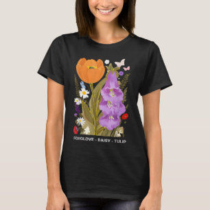 Foxglove Daisy Tulip Floral T-Shirt