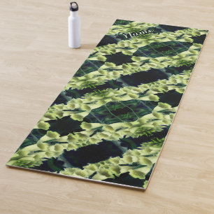 Foxglove Flower Abstract Pattern Personalised Yoga Mat
