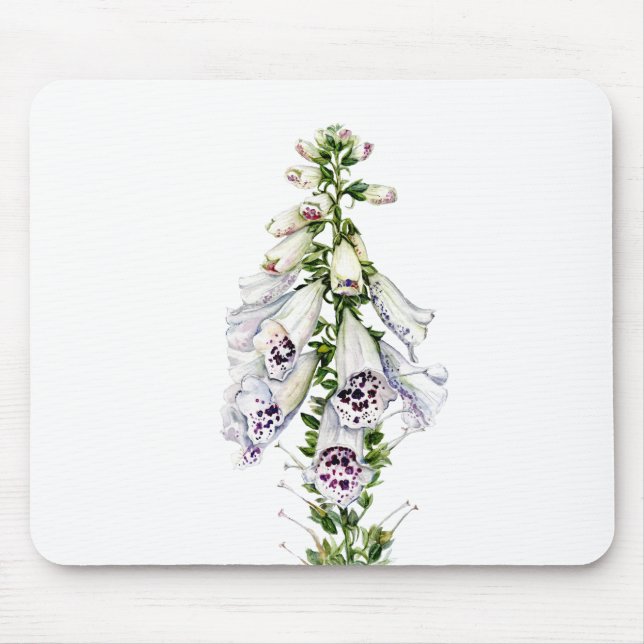 Foxglove flower mouse pad (Front)