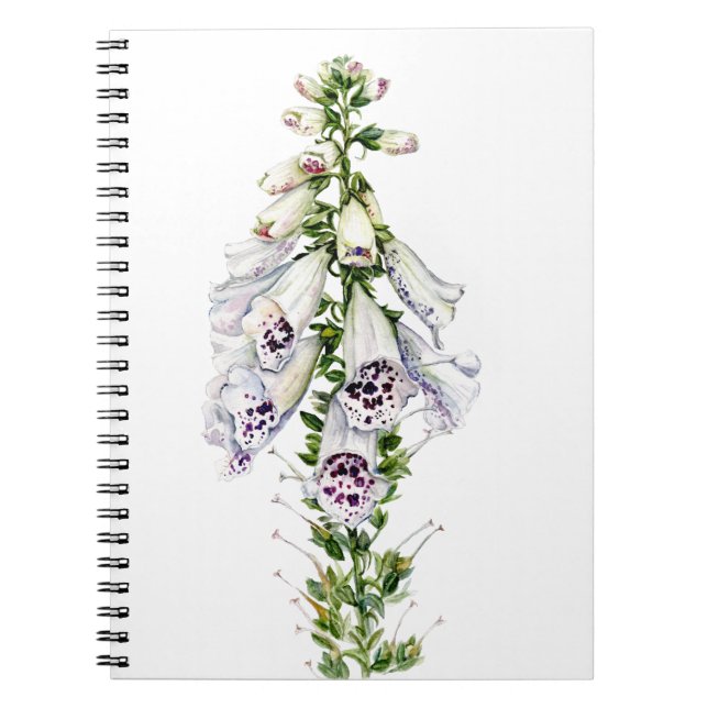 Foxglove flower notebook (Front)