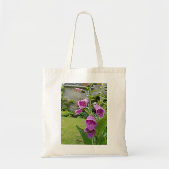 Foxglove Flower Tote Bag (Front)