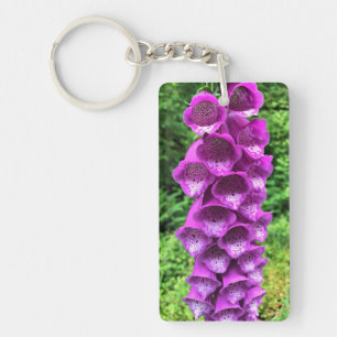 Foxglove Flowers, Oregon Key Ring