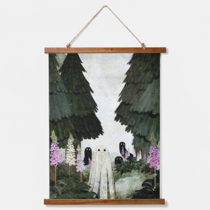 Foxglove Ghost Hanging Tapestry