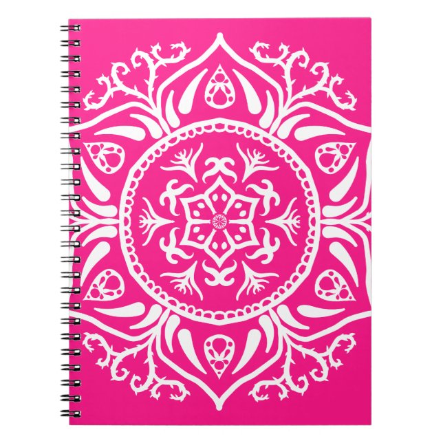 Foxglove Mandala Spiral Notebook (Front)