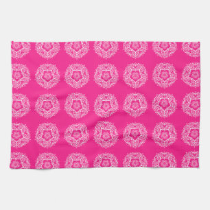 Foxglove Mandala Tea Towel