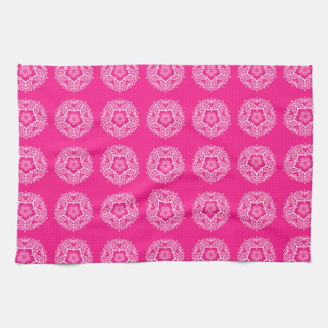 Foxglove Mandala Tea Towel (Horizontal)