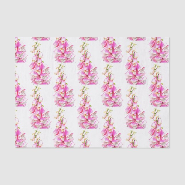 Foxglove Print Tissue Paper (Front)