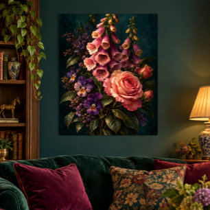 Foxglove Velvet Stage Art Print