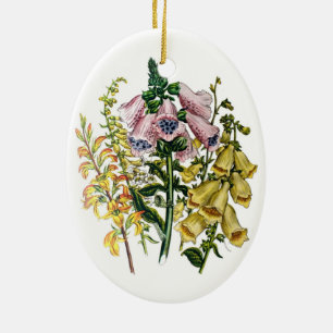 Foxgloves Ceramic Tree Decoration