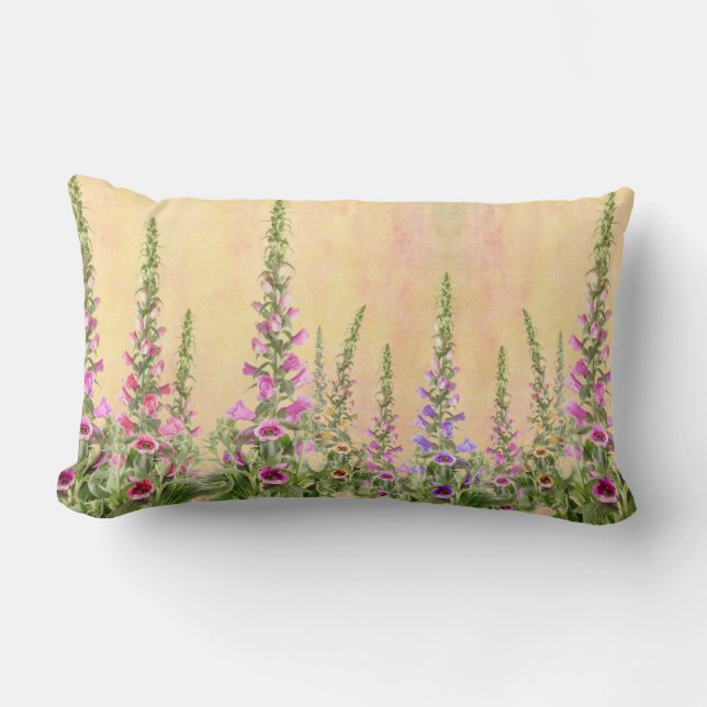 Foxgloves Lumbar Cushion (Front)