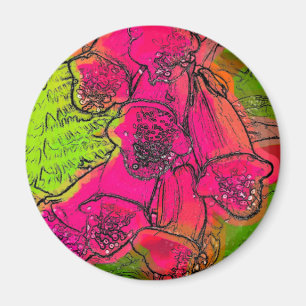 FOXGLOVES MAGNET