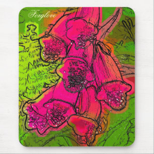 FOXGLOVES MOUSE PAD