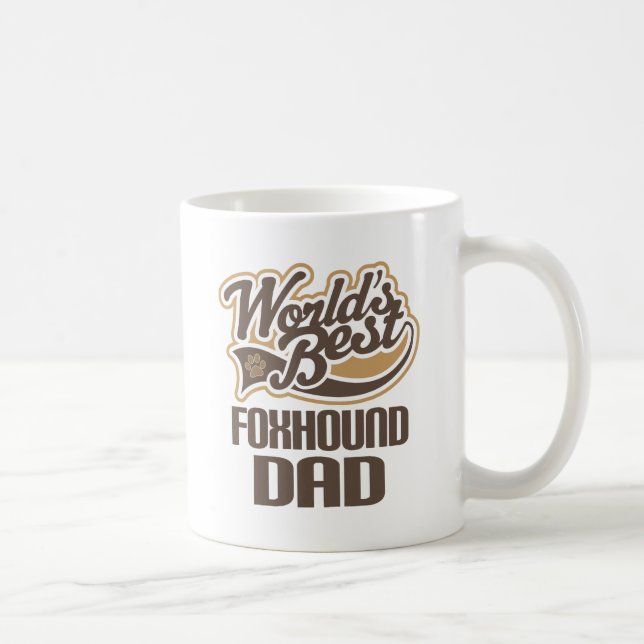 Foxhound Dad (Worlds Best) Coffee Mug (Right)