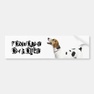 Foxhound on Board Bumper Sticker