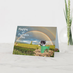 Foxi Moxi Cat's St. Patrick's Day Card