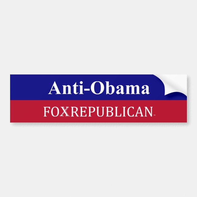 Foxrepublican Anit-Obama Bumper Sticker (Front)