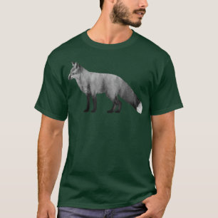 Foxsilhouette foxes double exposure fox forest nat T-Shirt