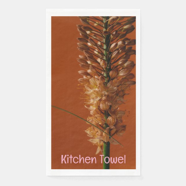 Foxtail Lily Kitchen Towel Napkin (Front)